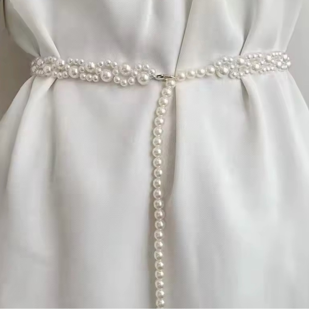 Elegant Pearl Belt Waist Belt For women Pearl bride